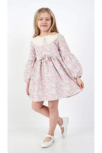 Çocuksan Baby&Kids Wear Φόρεμα για κορίτσια - Μακρυμάνικο, βολάν, Vintage σχέδιο, casual και γιορτινό φόρεμα