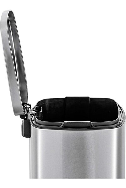 Crocodile تمساح Stainless Steel Dustbin, 30 Liter / 7.9 Gallon Capacity, Soft-close Lid