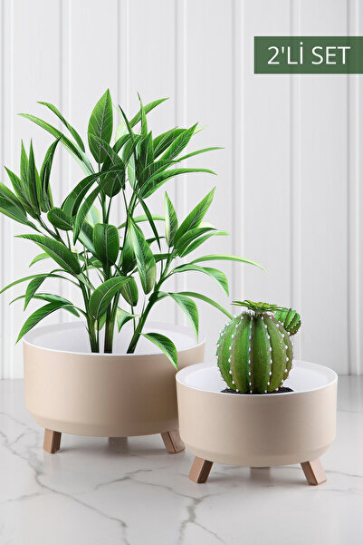 Tripod Model 2-Piece Flower Pot Set