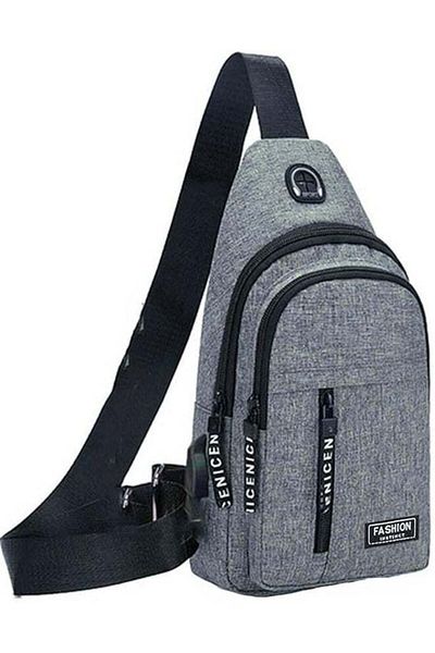 Generic Single Shoulder Chest Bag, Oxford Cloth Strap, Scratch-Resistant Bags with Multiple Pockets
