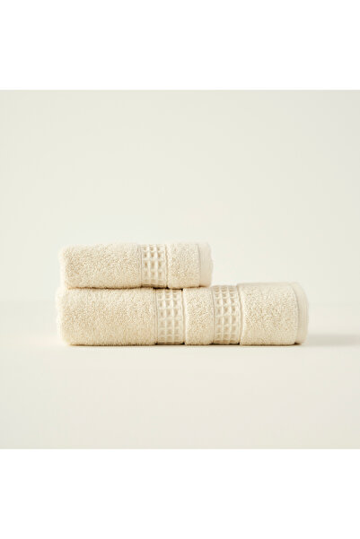 Bella Maison 100% Cotton Peggy Face Towel Cream (50X90 cm)