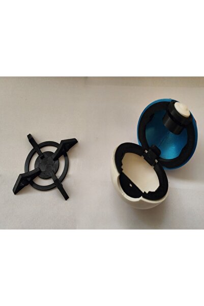 Bikey Design Tuşa Basınca Açılan Poketopu Greatball (POKEBALL 3D BASKI) Sürpriz Pokemon Ve Pikachu Anahtarlıkla!