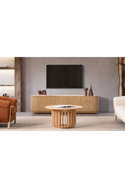 CaddeYıldız Netha Tv Sehpası - Meşe