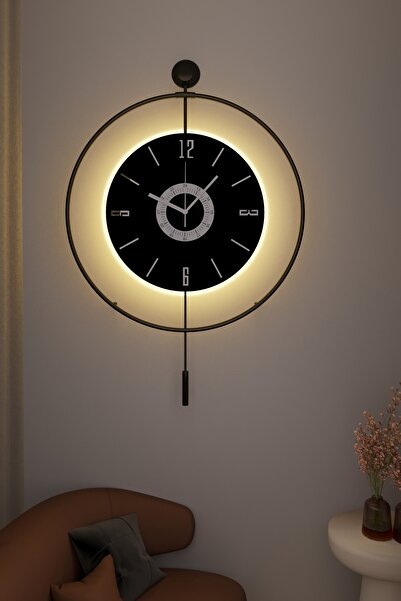 MetaQuartz Aksesuar Timelles Siyah-siyah Göbek (50 Çap ) - (PİLLİ LED SİSTEMİ...