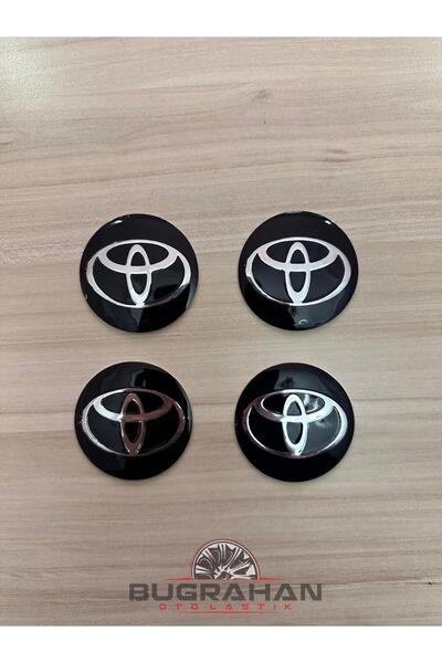 OEM Toyota Alüminyum Jant Göbeği Arma Yapıştırma Sticker 55-56 Mm
