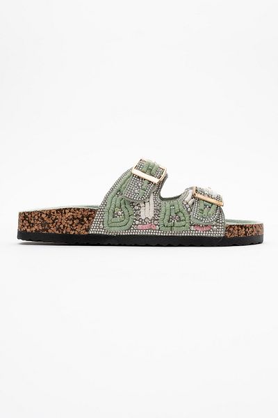 Ataköy Ayakkabı WOMEN'S STONE SLIPPERS