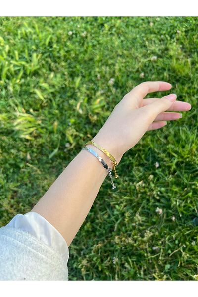 Glowy&Co. Soleil Gold Color Tarnish Steel Bracelet