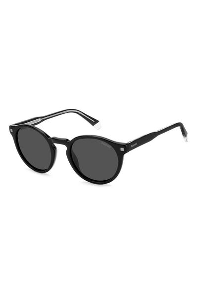Polaroid Ochelari de soare pentru femei Pld 4150/s/x 807/m9, negri, rotunzi, 50 mm