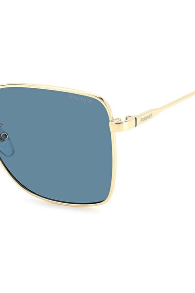 Polaroid Women's Sunglasses Pld 4158 /g/s/x Oga/c3, Gold, Rectangular, 58 Mm
