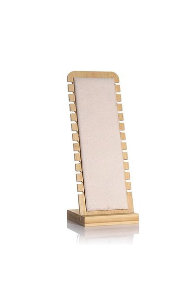 Choice Pink 1pc, Bamboo Vertical Jewelry Necklace Display Stand, Suitable For Jewelry Display Sales And Fam