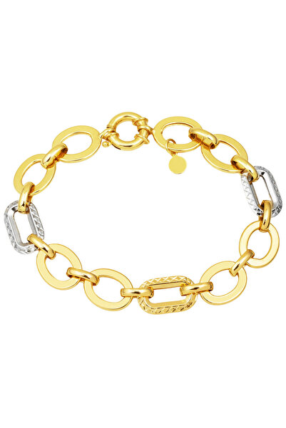 Bilezikci Samanyolu Altın Bileklik İki Renkli