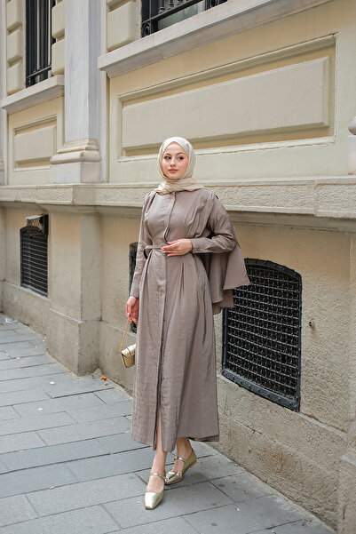 LOCCO Women's Cape Dress Green