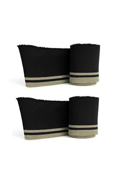 U5 FASHION Ribana Triko Şerit Bant 2’li Manşet Kol Ucu Paça Tamiri Ve Kıyafet Onarımı Için Kumaş