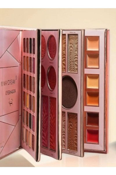 MAYDREAM Professional palette with a feminine touch - eyeshadow, lipstick, contour,