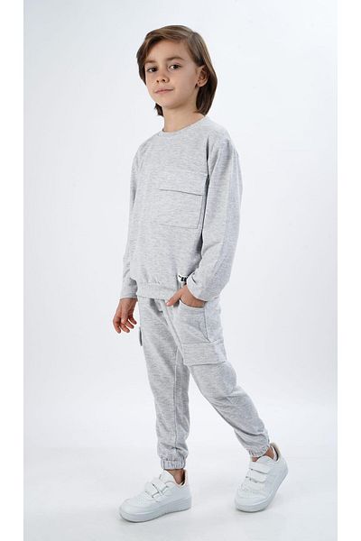 Çocuksan Baby&Kids Wear Σετ με Cargo Pocket για Αγόρια από Βαμβακερό Πλεκτό