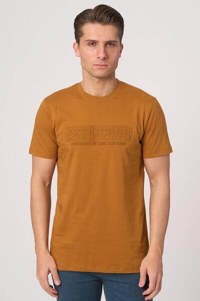 White Stone Tricou cu guler rotund WHITE STONE 2025-Y 3193, culoare țiglă