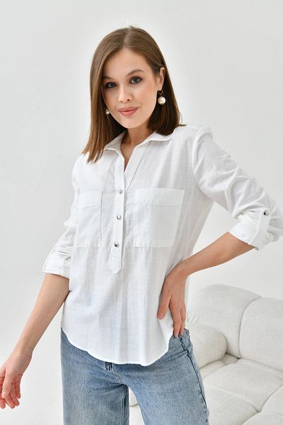 Park Karon Shirt Collar Detailed Blouse