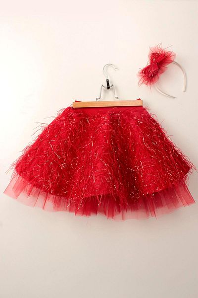 Çocuksan Baby&Kids Wear 23 April - 19 May Girls' Tulle Birthday and Party Tutu Skirt Tassels Fabric