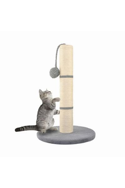 varioshop VarioShop® sharp claw holder and cat toy, pole with string and ball, with function to