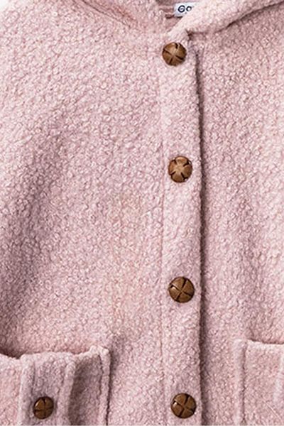 Çocuksan Baby&Kids Wear Palton de buzunar din bumbac, cu glugă, cu buzunare, pentru fete