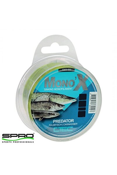 Spro Ctec Predator Fishing Line 0.40mm 250m 12.2kg Green Monofi Lamé Nt Fishi...