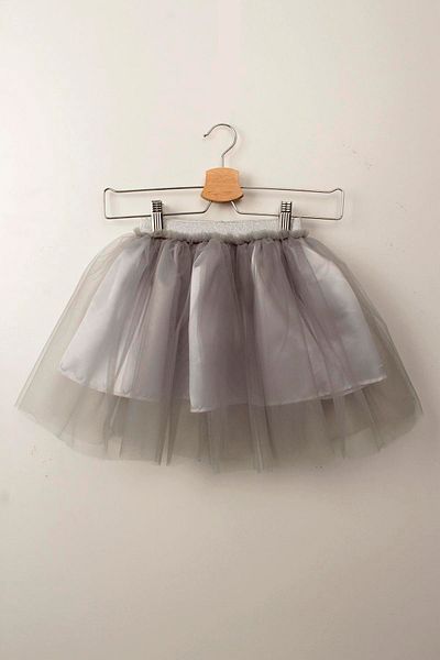 Çocuksan Baby&Kids Wear Girl's Gray Tulle Tutu Skirt Glitter Waist 23 April 29 October Birthday Party Outfit