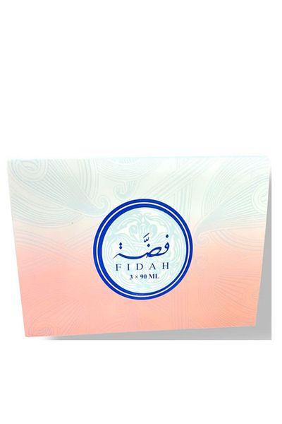 Lady Perfume Silver perfume set of three perfumes with a gift bag
