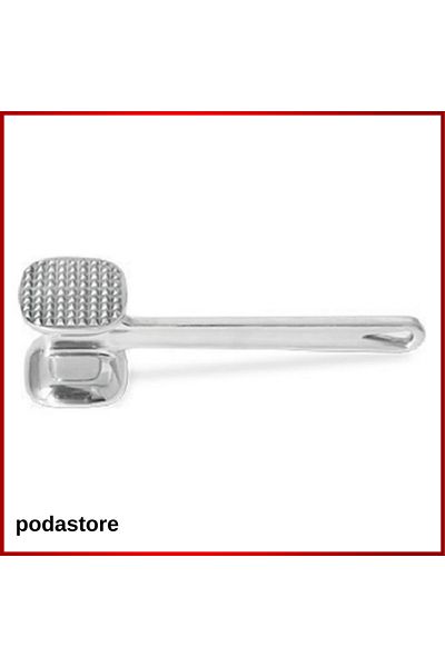 podastore Double Faced Meat Mallet – Quality Smoothing Hammer for Meatballs & Steaks