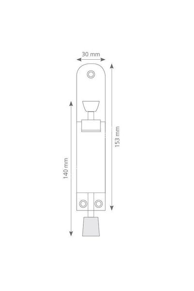 Ersa Push-Push Door Stopper Gray