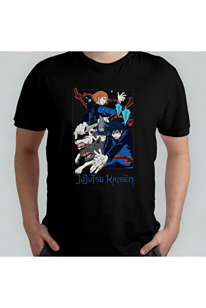 Pixxa Jujutsu Kaisen Unisex 100% бавовняна футболка з круглим вирізом, модель 5