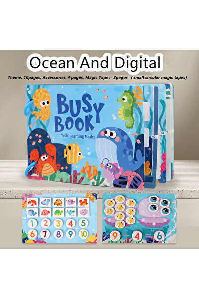Choice كتاب المحيط المزدحم للأطفال، ملصقات الحيوانات والمركبات والديناصورات، ...