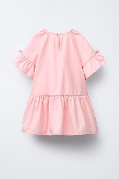 Monila Girl's Bow Sleeve Dress
