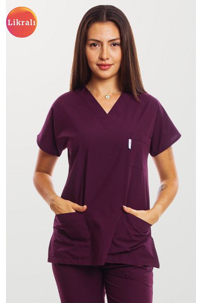 Simirna Üniforma Uniformă de top unică din țesătură premium Lycra pentru chirurgie medicală