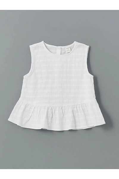 LC Waikiki Bluză pentru copii LCW Kids albă cu nasturi pe spate