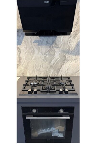 Uğur Lüx Airfryer Siyah Cam Ankastre Set