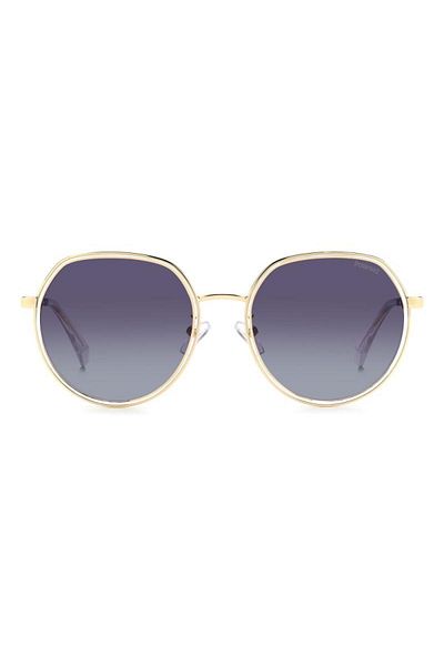 Polaroid Ochelari de soare pentru femei Pld 4160/g/s/x/ J5g Auriu, Alb, Rotunzi, 55 mm