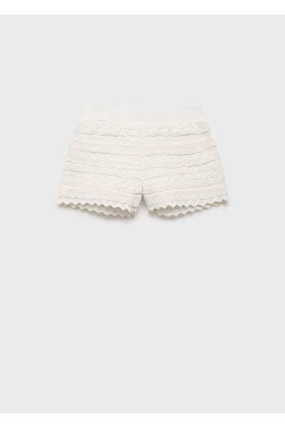 Mango Teen Kroşe volanlı şort