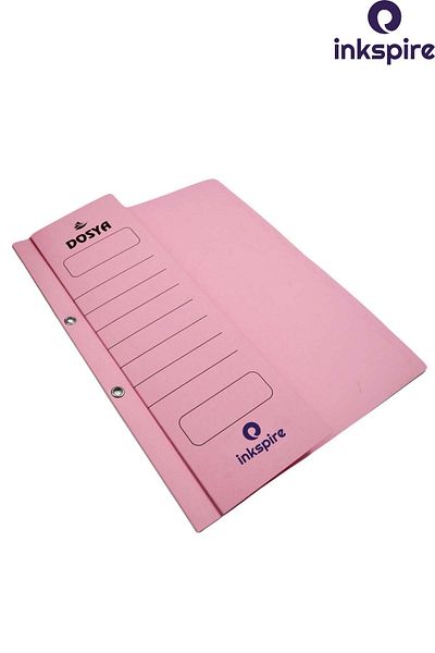 inkspire Half Cover Capsule File Pink 50 Pieces Cardboard Ring Binder Capsule Half Cover Lawyer Baro Courthouse File