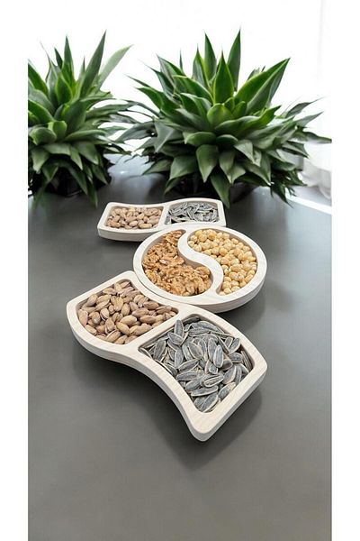 MONTETOYS Wooden Snack Bowl Set 3 Pieces