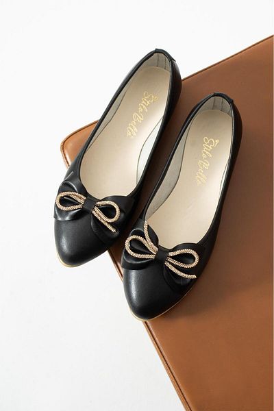 FEMME FATALE Celeste Bow Balerine Comfortable Sole Ballet