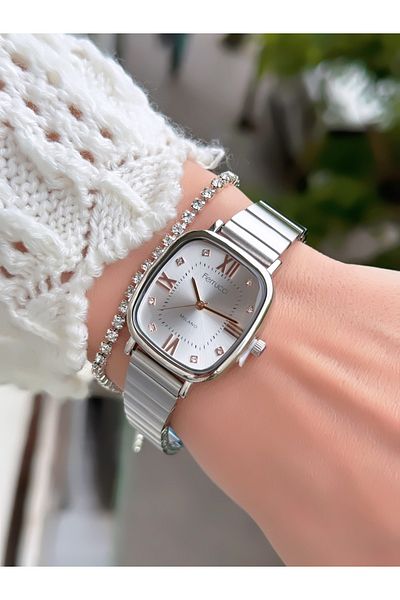 Ferrucci Steel Cord Roman Numbers Women's Wristwatch 3 Atm Waterproof with 2 Years Warranty