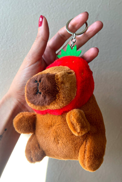 fk studio design Kapibara Peluş Anahtarlık