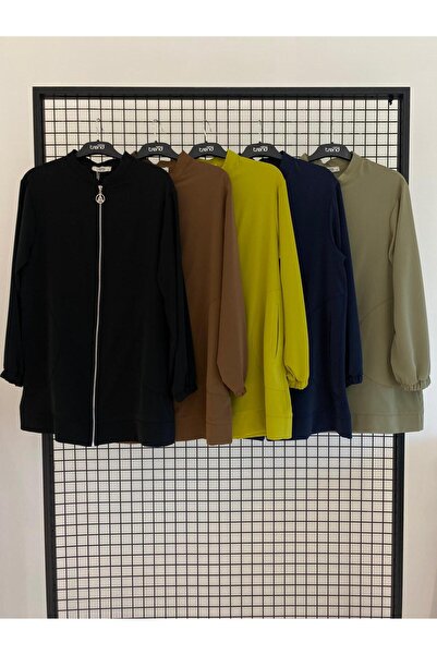 Armine Trend Yeni Sezon Modaayka Sırtı Taşlı Tunik-ceket Krep Kumaş 25dsb552