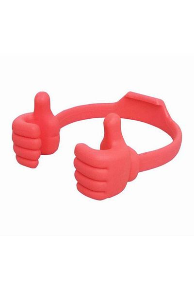 Generic Thumb OK Mobile Phone Stand Red