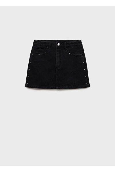 Mango Teen Zımbalı mini etek