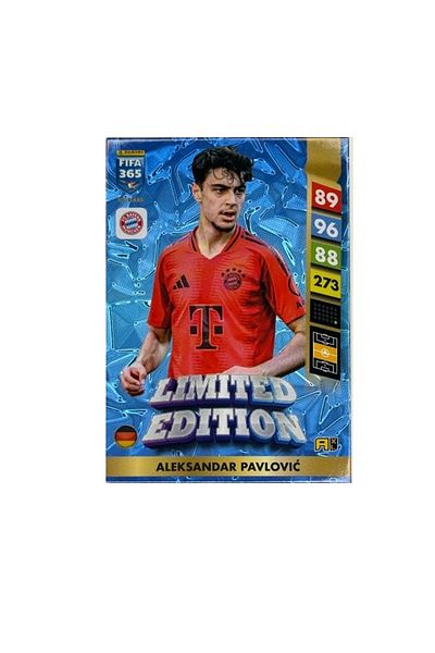 Panini Fifa 365 Adrenalyn XL 2025 Limited Edition Aleksandar Pavlovic Footballer Card