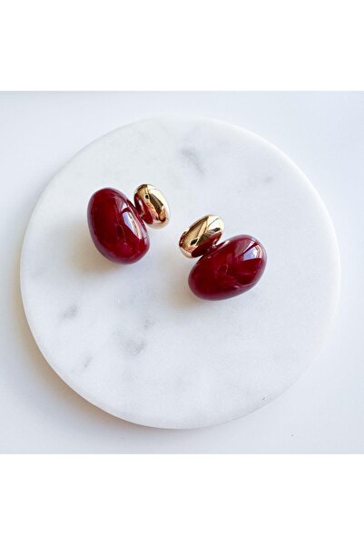 Venus Design çelik renkli topçuk küpe