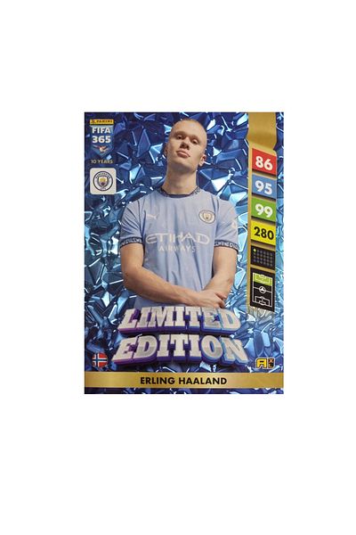 Panini بطاقة لاعب كرة القدم FIFA 365 Adrenalyn XL 2025 ذات الإصدار المحدود Erling Haaland