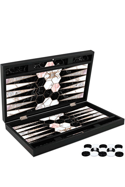 MSMETICARET Yenigün Trendy Tavla Petek Mermer XXL