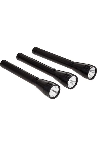 Olsenmark Rechargeable Led Torch Set – 3-pack, 5w Cree, 2000m Range, Aircraft Aluminum, Waterproof